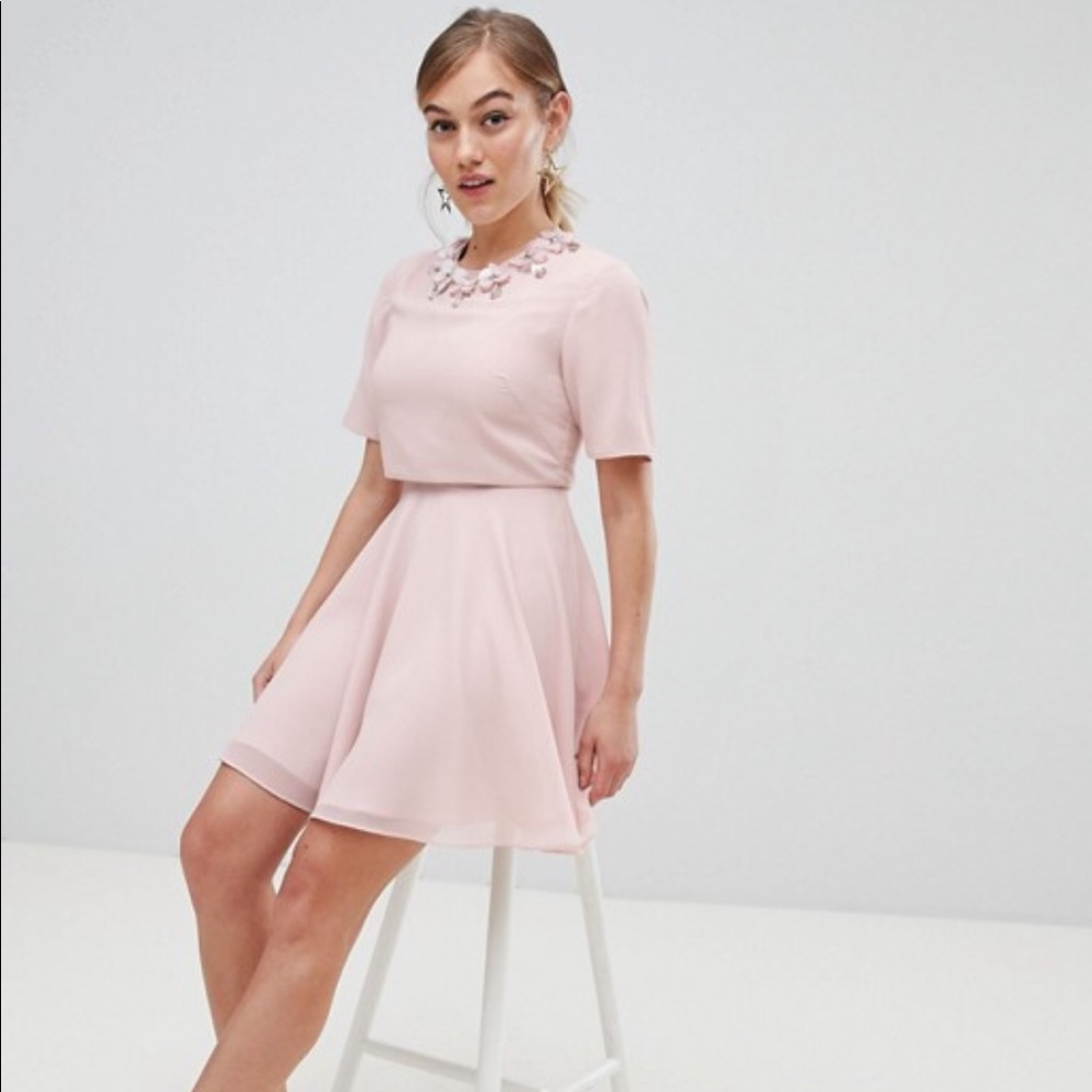 ASOS Petite Embellished Mini Dress